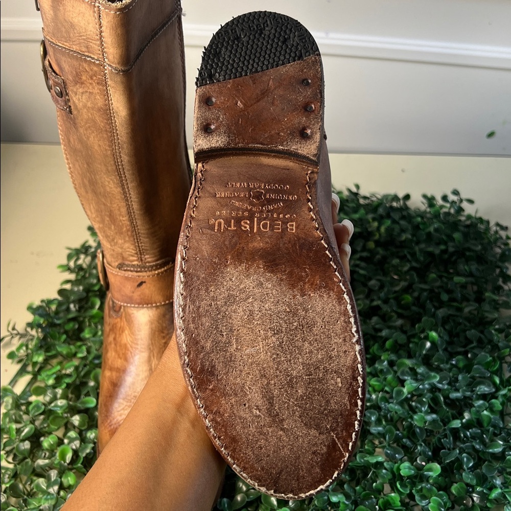 BED|STU Tan Leather Boots, Size: 6 - Picture 6 of 7